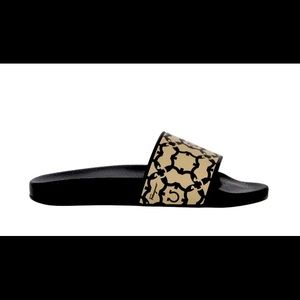 Salvatore Ferragamo Groovy Gancini Printed Slides US 10